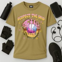 Respect The Drip Baseball Ice Cream Sport Game Day Cooling Performance Crew T-Shirt