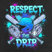 Respect The Drip Baseball Ice Cream Drip Cool Comfort Performance Bucket Hat