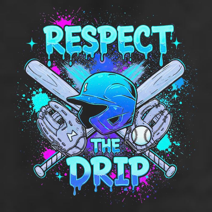 Respect The Drip Baseball Ice Cream Drip Cool Comfort Performance Bucket Hat
