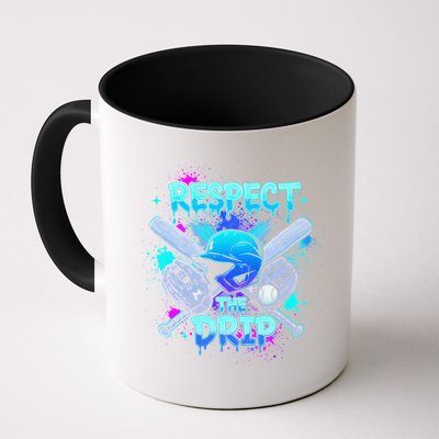 Respect The Drip Baseball Ice Cream Drip Mug