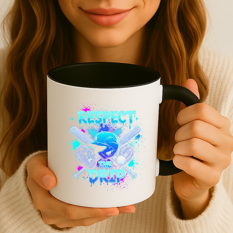 Respect The Drip Baseball Ice Cream Drip Mug