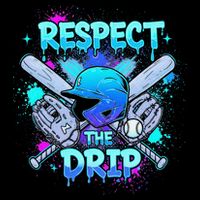 Respect The Drip Baseball Ice Cream Drip 16 in Basic Backpack
