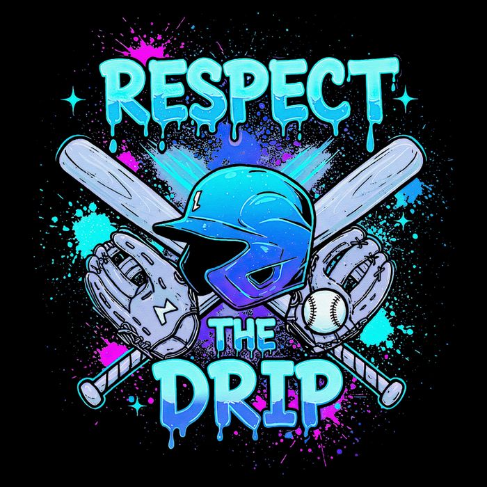 Respect The Drip Baseball Ice Cream Drip 16 in Basic Backpack