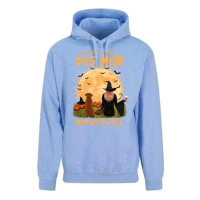 Rocking The Dog Mom Witch Life Labrador Retriever Halloween Gift Unisex Surf Hoodie