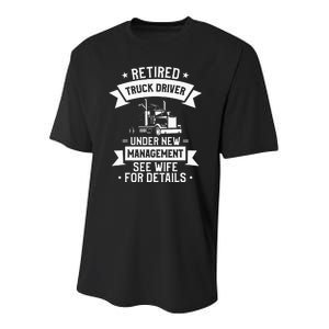 Retired Truck Driver Funny Retirement Quote For A Trucker Youth Performance Sprint T-Shirt