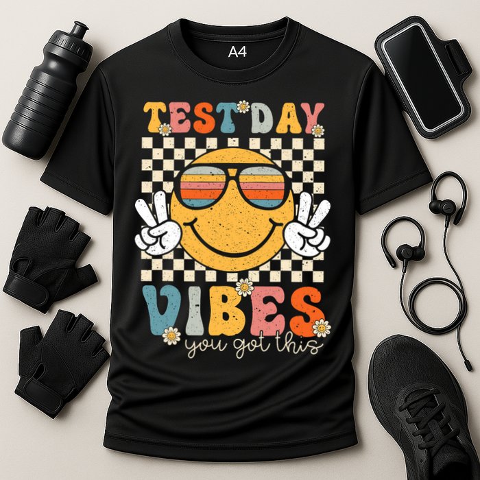 Retro Test Day Vibes You Got This Motivation Teacher Student  Cooling Performance Crew T-Shirt