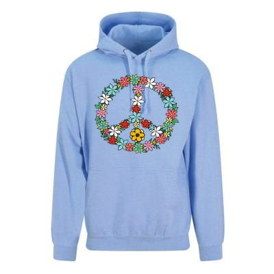 Retro Tie Dye Peace Sign 60s 70s Hippie Style Unisex Surf Hoodie