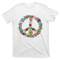 Retro Tie Dye Peace Sign 60s 70s Hippie Style T-Shirt