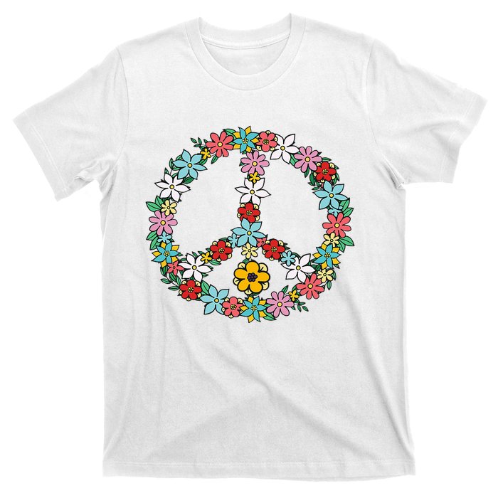 Retro Tie Dye Peace Sign 60s 70s Hippie Style T-Shirt