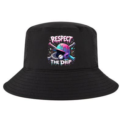 Respect The Drip Baseball Ice Cream Drip Vibes Squad Cool Comfort Performance Bucket Hat