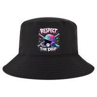 Respect The Drip Baseball Ice Cream Drip Vibes Squad Cool Comfort Performance Bucket Hat