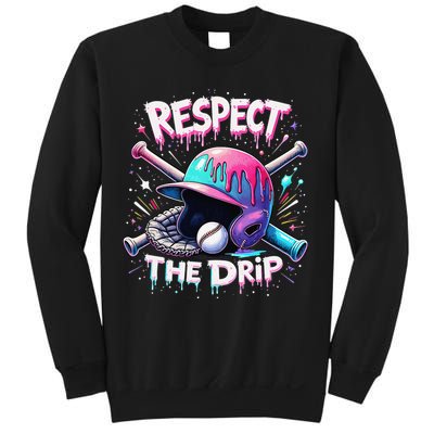 Respect The Drip Baseball Ice Cream Drip Vibes Squad Sweatshirt