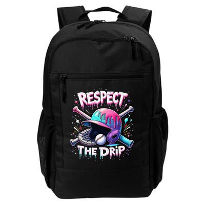 Respect The Drip Baseball Ice Cream Drip Vibes Squad Backpack