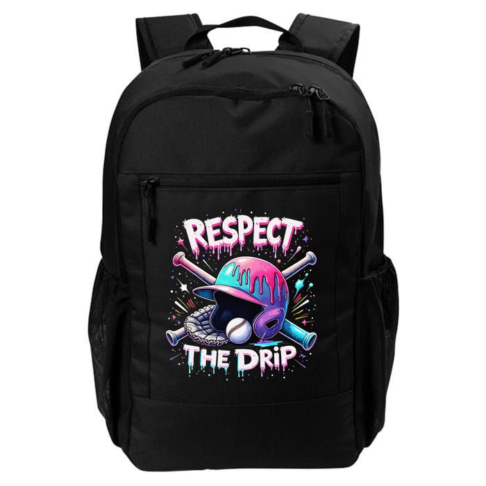 Respect The Drip Baseball Ice Cream Drip Vibes Squad Backpack