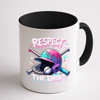 Respect The Drip Baseball Ice Cream Drip Vibes Squad Mug