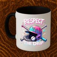 Respect The Drip Baseball Ice Cream Drip Vibes Squad Mug