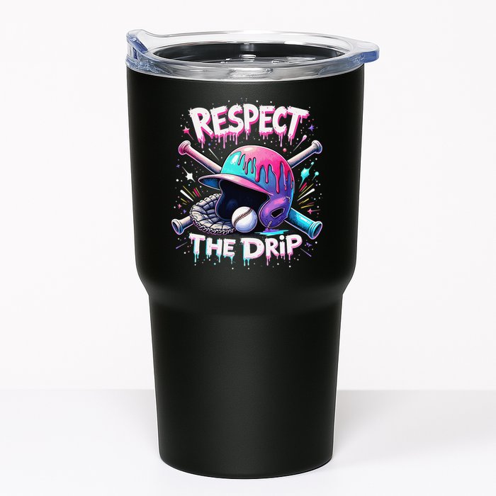 Respect The Drip Baseball Ice Cream Drip Vibes Squad Tumbler