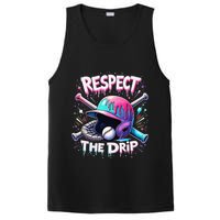 Respect The Drip Baseball Ice Cream Drip Vibes Squad PosiCharge Competitor Tank