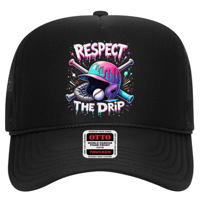 Respect The Drip Baseball Ice Cream Drip Vibes Squad Trucker Hat