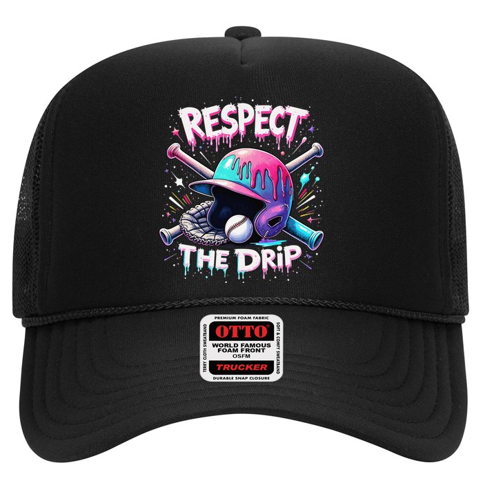 Respect The Drip Baseball Ice Cream Drip Vibes Squad Hat