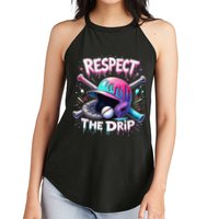 Respect The Drip Baseball Ice Cream Drip Vibes Squad Women's Perfect Tri Rocker Tank