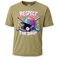 Respect The Drip Baseball Ice Cream Drip Vibes Squad Performance Shirt