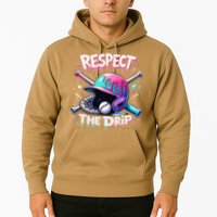Respect The Drip Baseball Ice Cream Drip Vibes Squad Hoodie