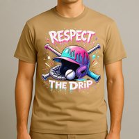 Respect The Drip Baseball Ice Cream Drip Vibes Squad T-Shirt