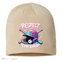 Respect The Drip Baseball Ice Cream Drip Vibes Squad Sustainable Beanie