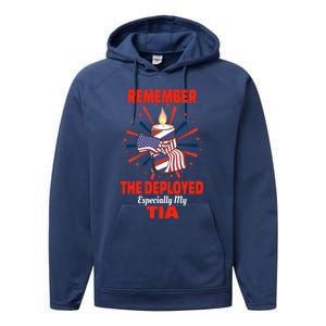 Remember The Deployed Tia Design For Sobrina Or Sobrino Cool Gift Performance Fleece Hoodie