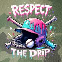 Respect The Drip Baseball Ice Cream Drip Vibes Squad  Legacy Tie Dye Trucker Hat