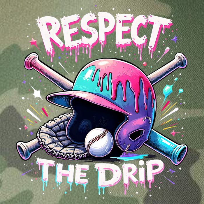Respect The Drip Baseball Ice Cream Drip Vibes Squad  Legacy Tie Dye Trucker Hat