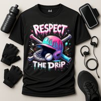 Respect The Drip Baseball Ice Cream Drip Vibes Squad  Performance Shirt