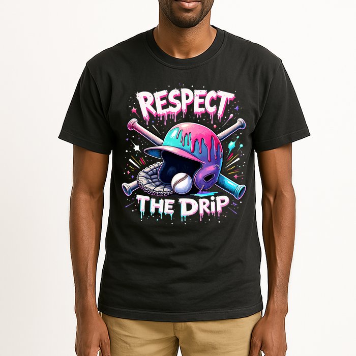 Respect The Drip Baseball Ice Cream Drip Vibes Squad  Tall T-Shirt