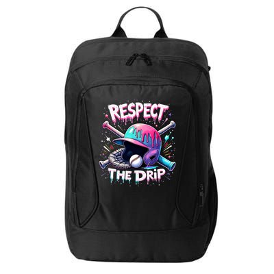 Respect The Drip Baseball Ice Cream Drip Vibes Squad  City Backpack
