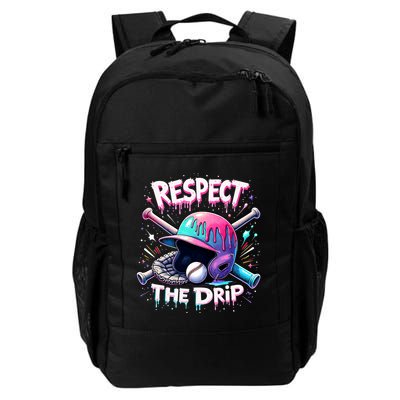 Respect The Drip Baseball Ice Cream Drip Vibes Squad  Backpack