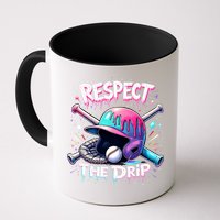 Respect The Drip Baseball Ice Cream Drip Vibes Squad  Mug