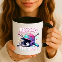 Respect The Drip Baseball Ice Cream Drip Vibes Squad  Mug