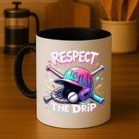 Respect The Drip Baseball Ice Cream Drip Vibes Squad  Mug