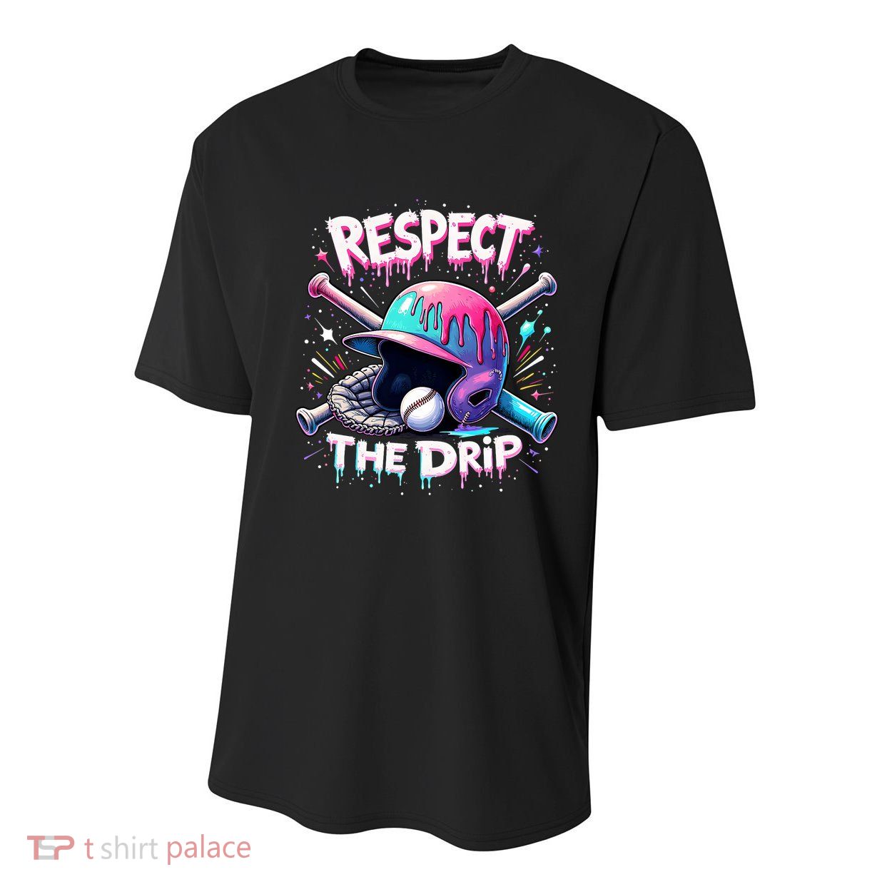 Respect The Drip Baseball Ice Cream Drip Vibes Squad  Youth Performance Sprint T-Shirt