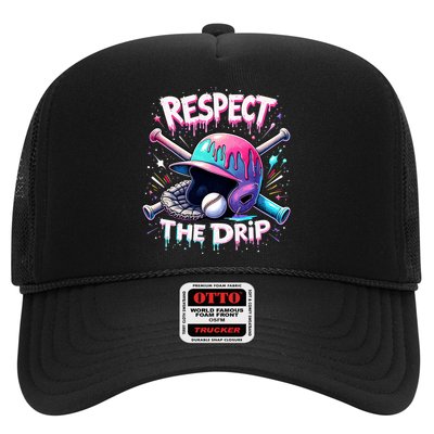 Respect The Drip Baseball Ice Cream Drip Vibes Squad  Trucker Hat