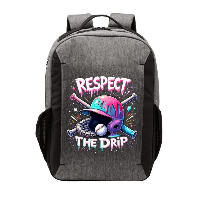 Respect The Drip Baseball Ice Cream Drip Vibes Squad  Vector Backpack