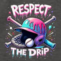 Respect The Drip Baseball Ice Cream Drip Vibes Squad  Vector Backpack