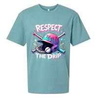 Respect The Drip Baseball Ice Cream Drip Vibes Squad  Sueded Cloud Jersey T-Shirt