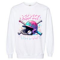 Respect The Drip Baseball Ice Cream Drip Vibes Squad  Garment-Dyed Sweatshirt
