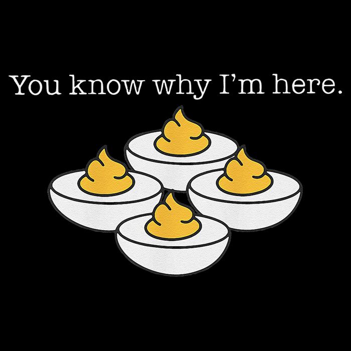 Retro Thanksgiving Dinner You Know Why IM Here Deviled Egg Drawstring Bag