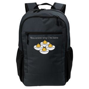 Retro Thanksgiving Dinner You Know Why IM Here Deviled Egg Daily Commute Backpack