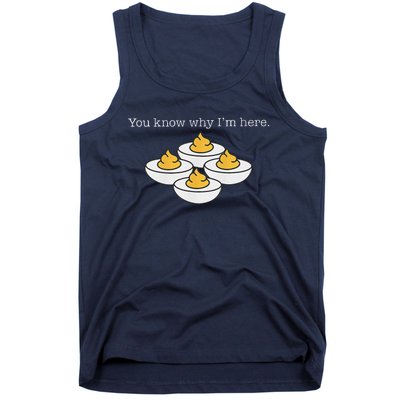 Retro Thanksgiving Dinner You Know Why IM Here Deviled Egg Tank Top