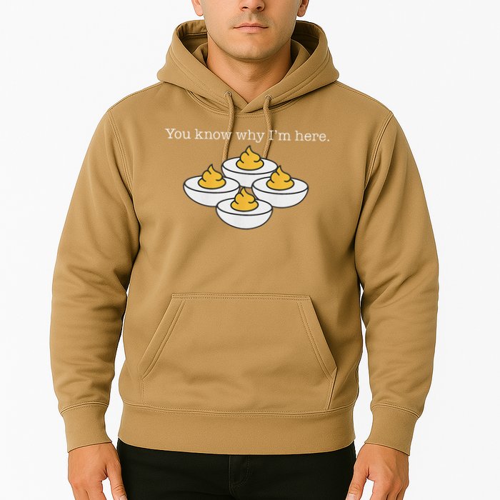 Retro Thanksgiving Dinner You Know Why IM Here Deviled Egg Hoodie