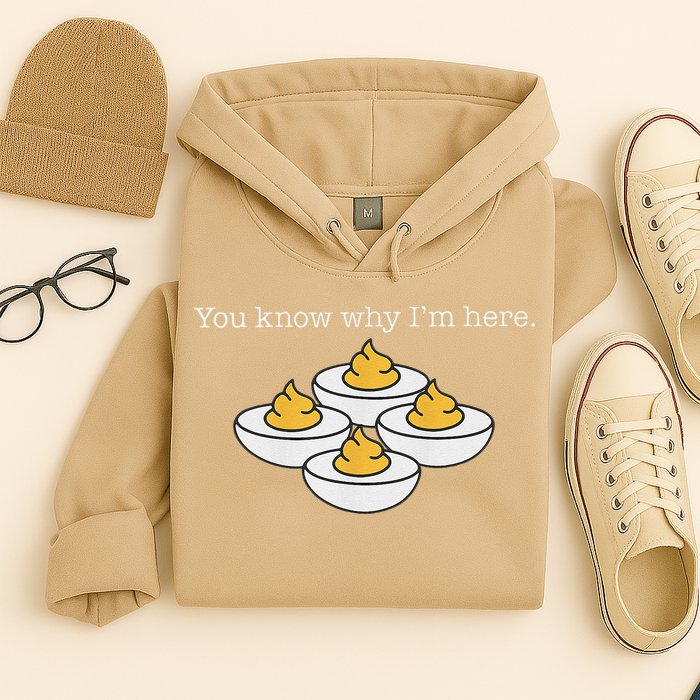 Retro Thanksgiving Dinner You Know Why IM Here Deviled Egg Hoodie